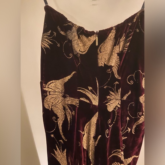 Roberto Cavalli Runway Strapless Velvet Evening Gown - Picture 11 of 16